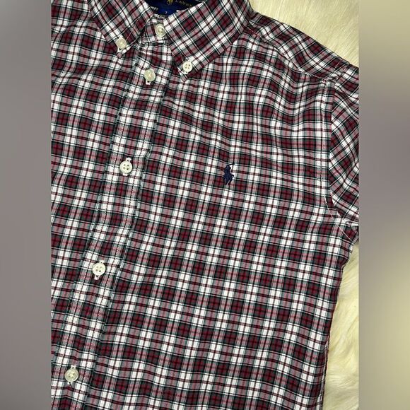 Ralph Lauren plaid longsleeved button down sz 7 - Picture 2 of 4